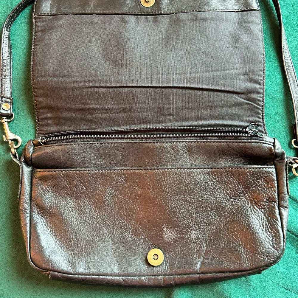 American Vintage Black Leather Satchel - Picture 2 of 15